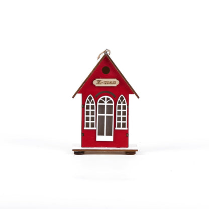 Brighthowl Christmas Holiday Lighted Wood House Decor