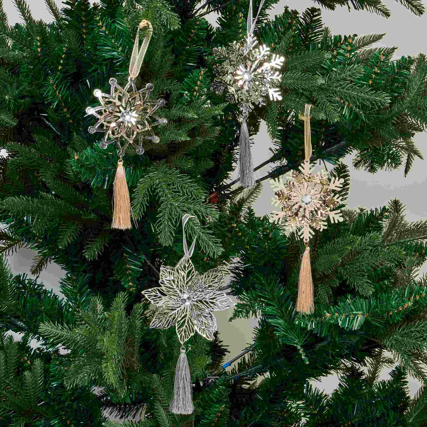 Brighthowl Iron Snowflake Ornament Christmas Tree Decor