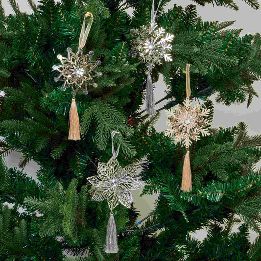 Brighthowl Iron Snowflake Ornament Christmas Tree Decor