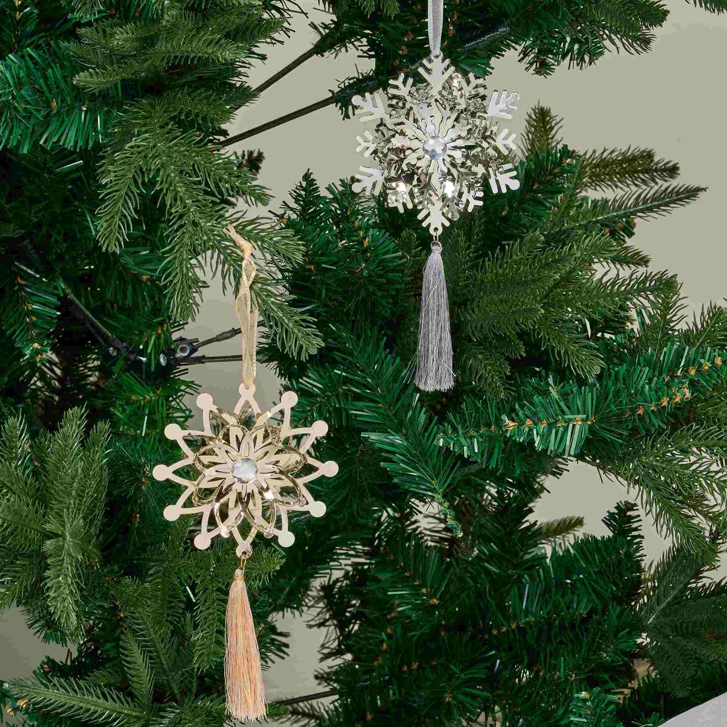 Brighthowl Iron Snowflake Ornament Christmas Tree Decor