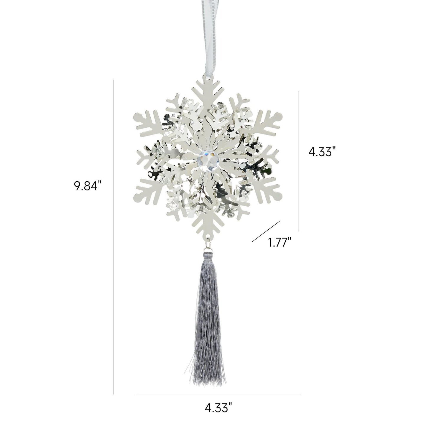 Brighthowl Iron Snowflake Ornament Christmas Tree Decor