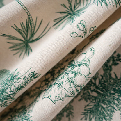 Brighthowl Green Pine Ruffled Sofa Throw Blanket