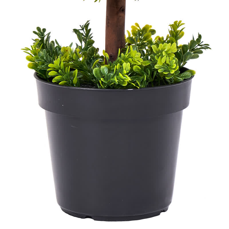 Brighthowl Artificial Boxwood Topiary Ball in Pot