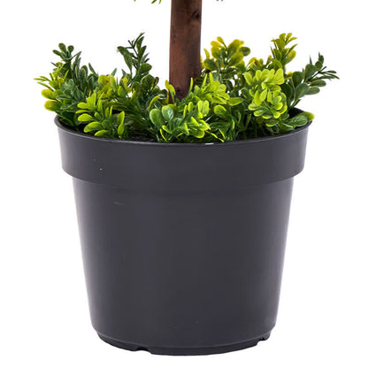 Brighthowl Artificial Boxwood Topiary Ball in Pot