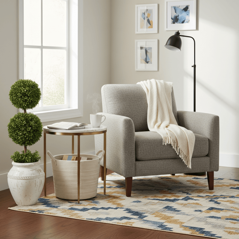 Brighthowl Artificial Boxwood Topiary Ball in Pot