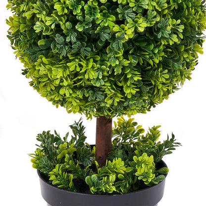 Brighthowl Artificial Boxwood Topiary Ball in Pot