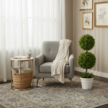 Brighthowl Artificial Boxwood Topiary Ball in Pot