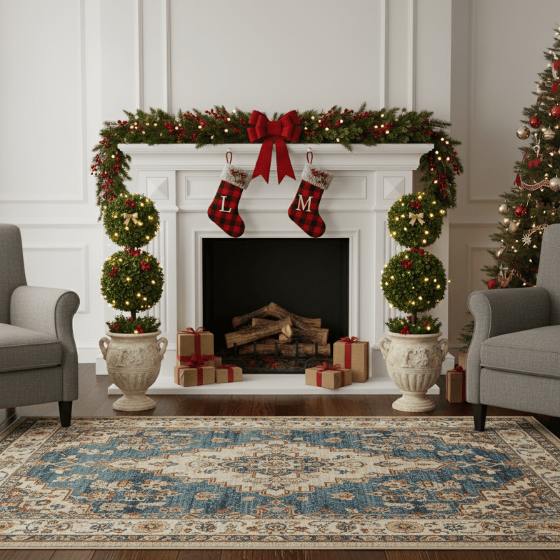 Brighthowl Artificial Boxwood Topiary Ball in Pot