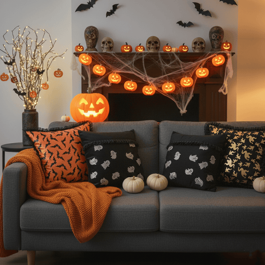 Brighthowl Halloween Element Decorative Pillow