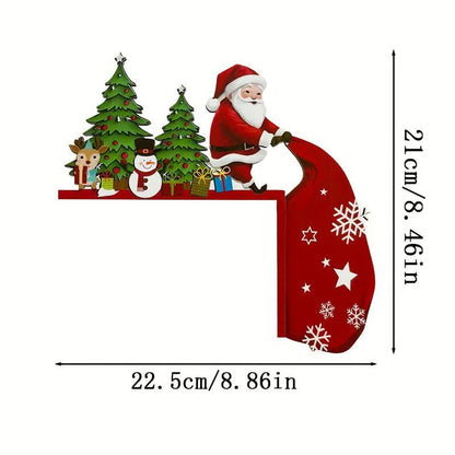 Brighthowl Santa Christmas Tree Door Corner Decoration