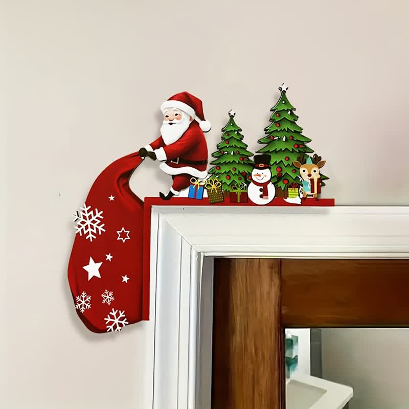 Brighthowl Santa Christmas Tree Door Corner Decoration