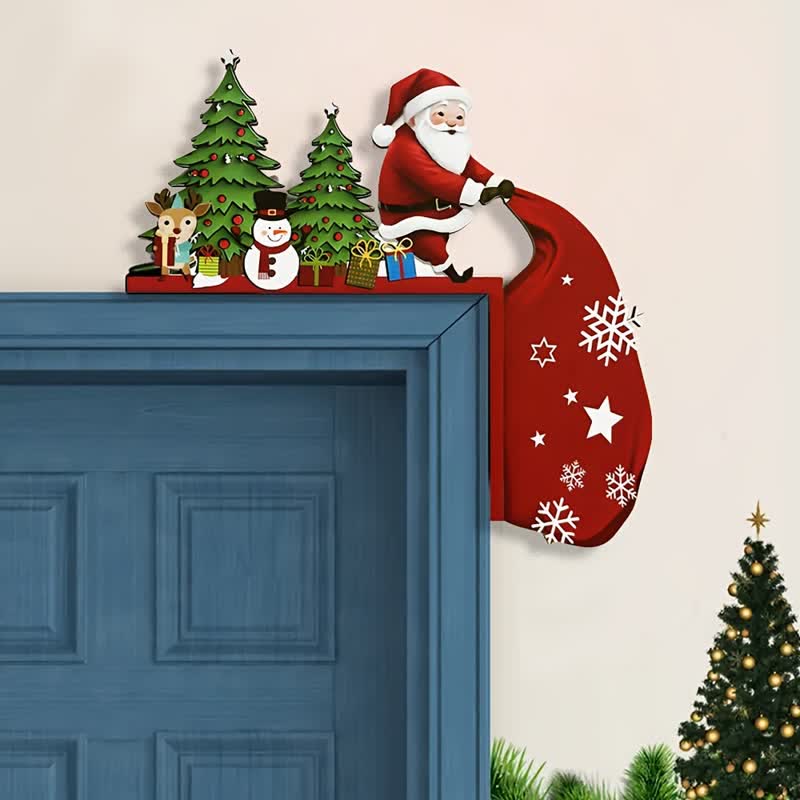Brighthowl Santa Christmas Tree Door Corner Decoration