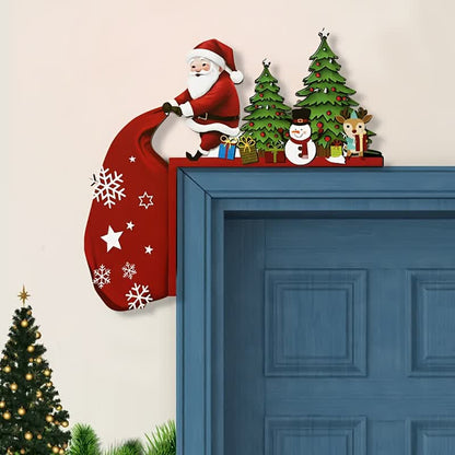 Brighthowl Santa Christmas Tree Door Corner Decoration