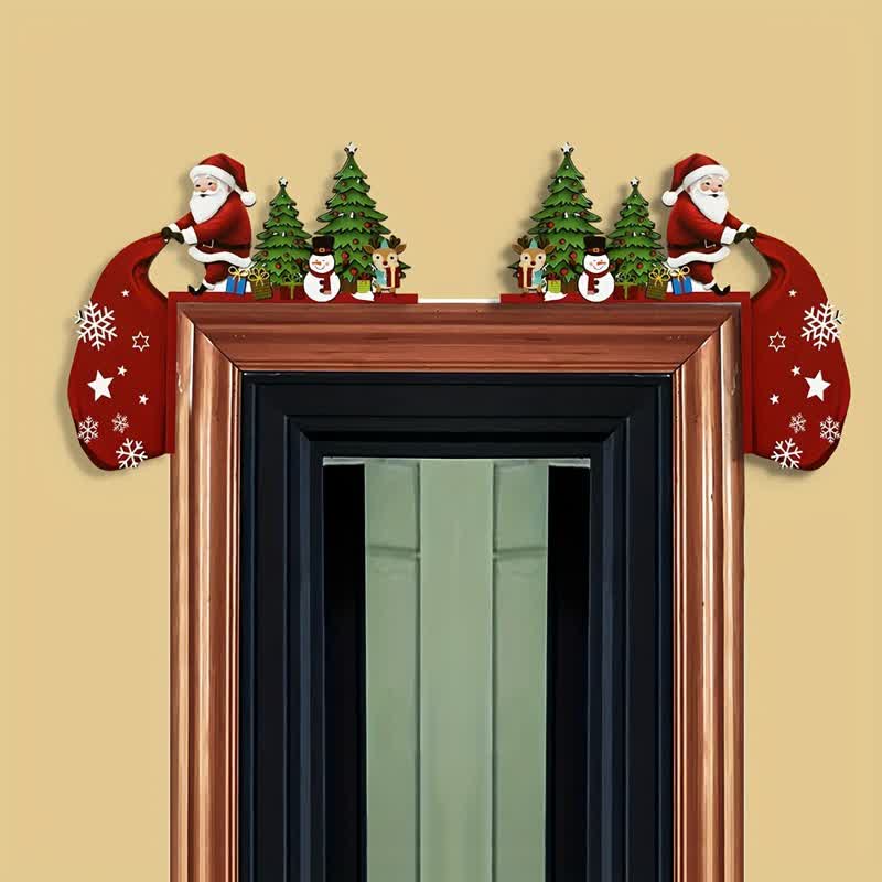 Brighthowl Santa Christmas Tree Door Corner Decoration