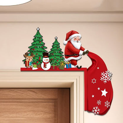 Brighthowl Santa Christmas Tree Door Corner Decoration