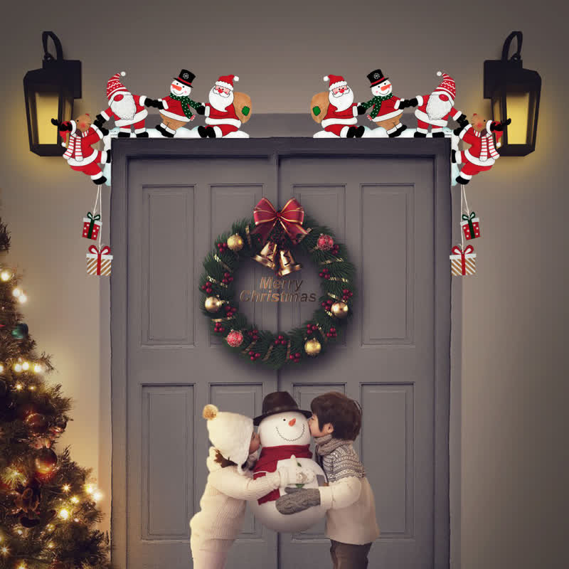 Brighthowl Santa Team Door Corner Christmas Decoration