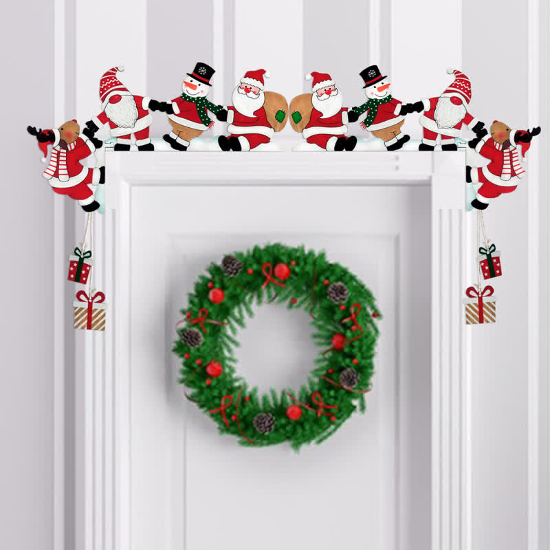 Brighthowl Santa Team Door Corner Christmas Decoration