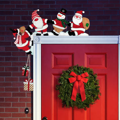 Brighthowl Santa Team Door Corner Christmas Decoration