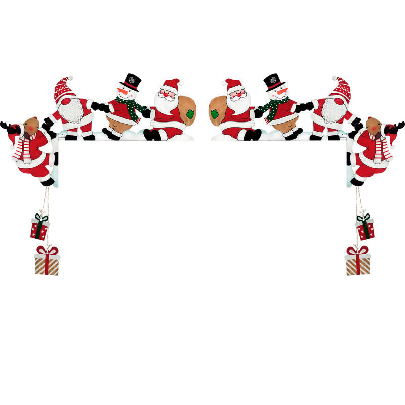 Brighthowl Santa Team Door Corner Christmas Decoration