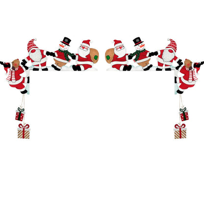 Brighthowl Santa Team Door Corner Christmas Decoration