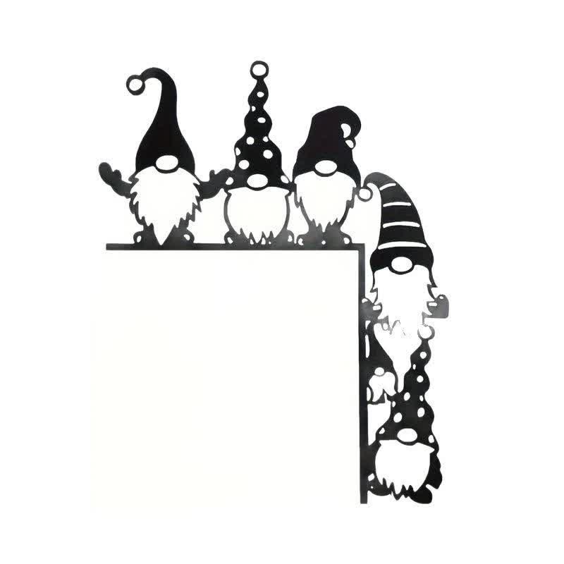 Brighthowl Whimsical Gnome Christmas Door Corner Decor