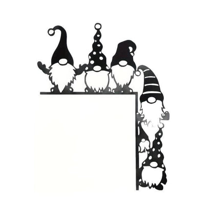 Brighthowl Whimsical Gnome Christmas Door Corner Decor