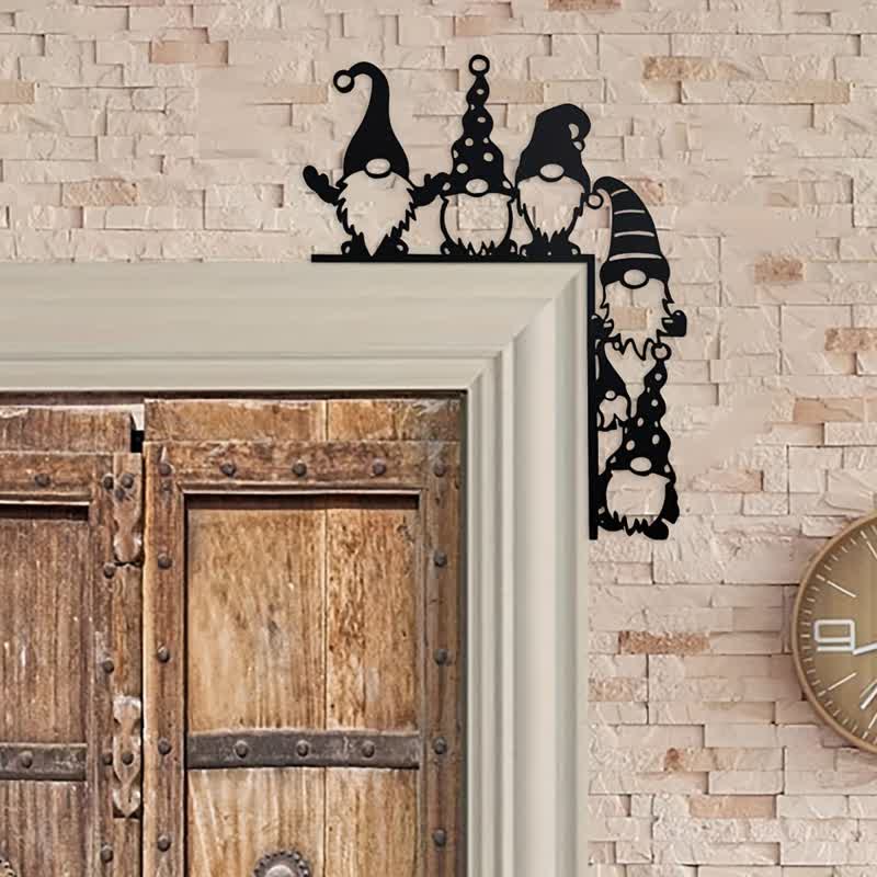 Brighthowl Whimsical Gnome Christmas Door Corner Decor