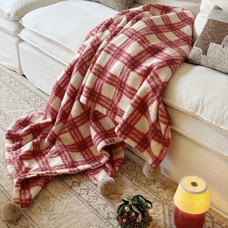Brighthowl Christmas Plaid Double-Sided Blanket