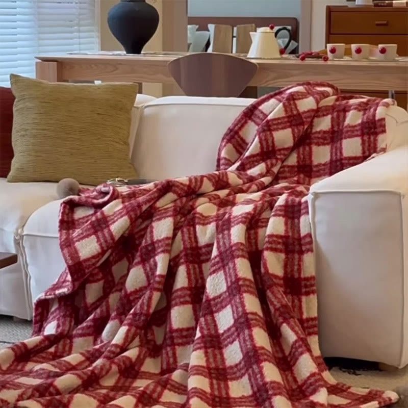 Brighthowl Christmas Plaid Double-Sided Blanket