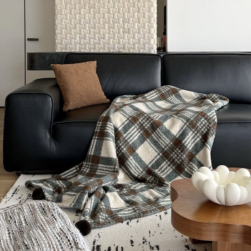 Brighthowl Christmas Plaid Double-Sided Blanket