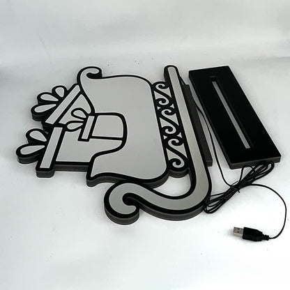 Brighthowl Christmas Sleigh 3D Tunnel Light
