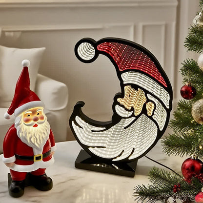 Brighthowl 3D Christmas Santa Infinity Lights