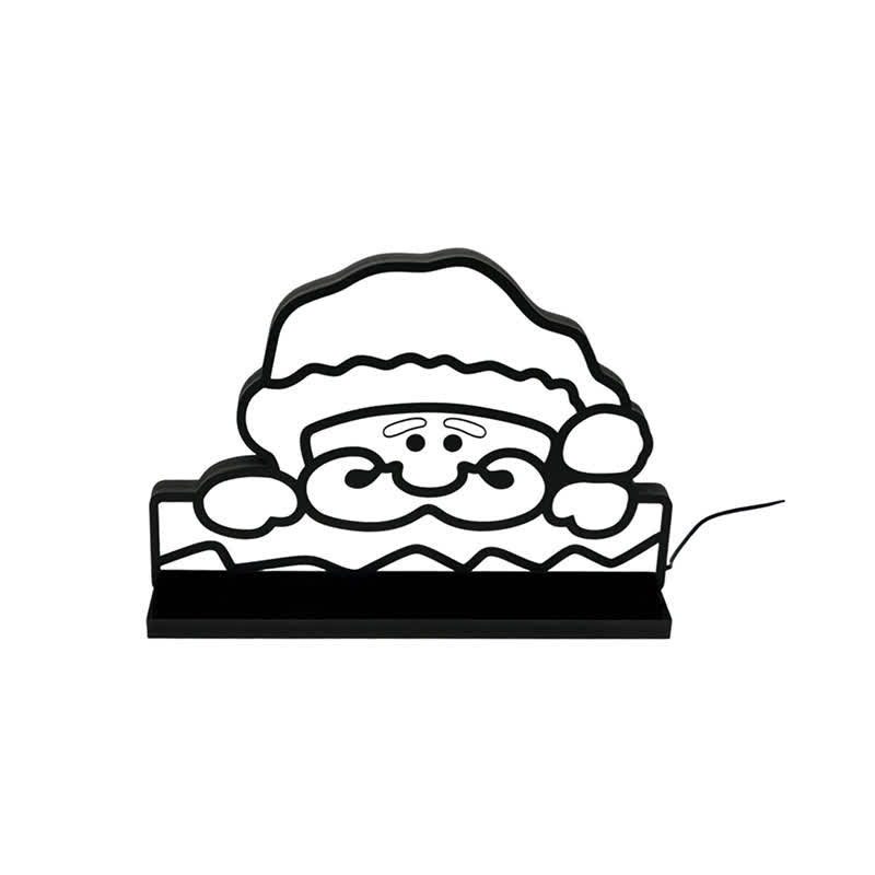 Brighthowl3D Santa Face Christmas Night Lamp