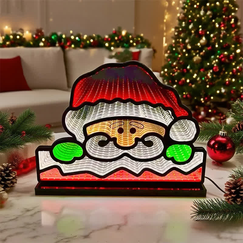 Brighthowl3D Santa Face Christmas Night Lamp