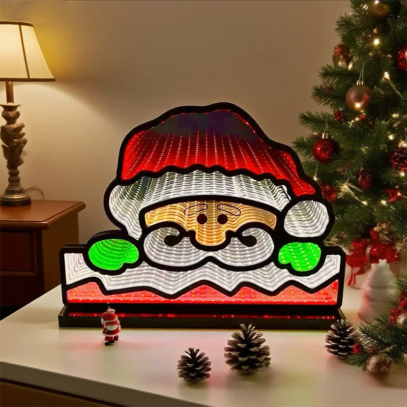 Brighthowl3D Santa Face Christmas Night Lamp