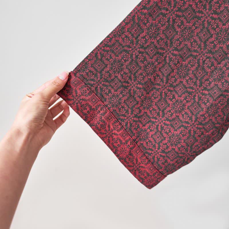 Brighthowl Christmas-inspired Cotton Gauze Kimono Robe