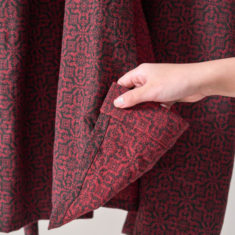 Brighthowl Christmas-inspired Cotton Gauze Kimono Robe