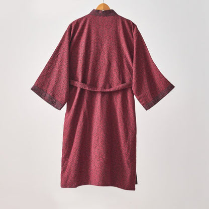 Brighthowl Christmas-inspired Cotton Gauze Kimono Robe
