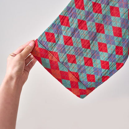 Brighthowl Classic Diamond Cotton Gauze Kimono Robe