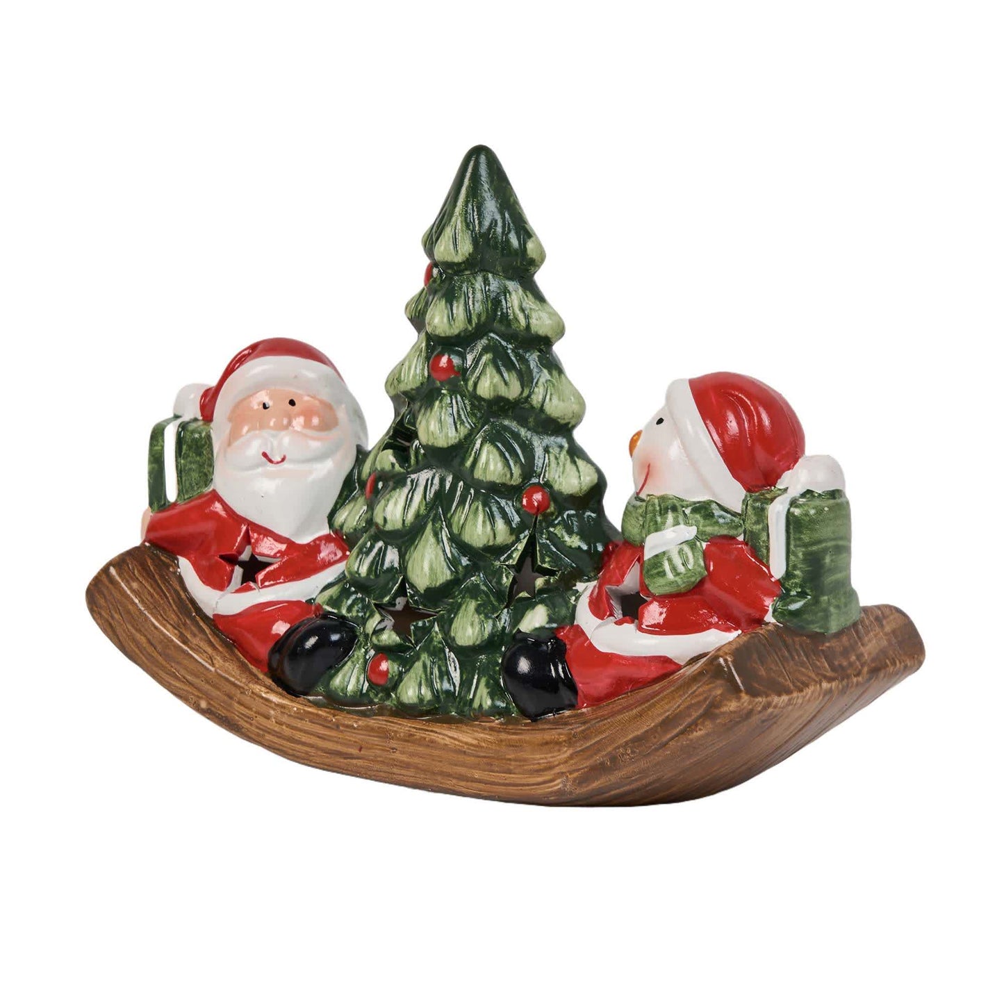 Brighthowl Lighted Christmas Tree Snowman Home Ornament