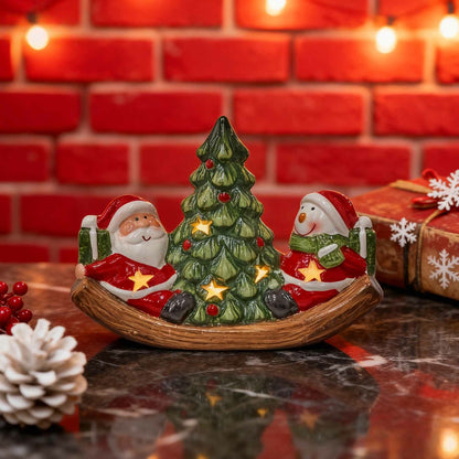 Brighthowl Lighted Christmas Tree Snowman Home Ornament