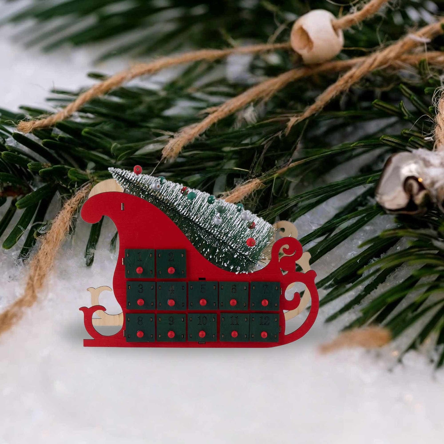 Brighthowl Christmas Countdown Advent Calendar Gift Box Decor