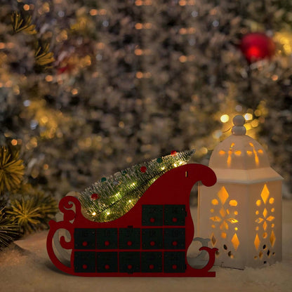 Brighthowl Christmas Countdown Advent Calendar Gift Box Decor