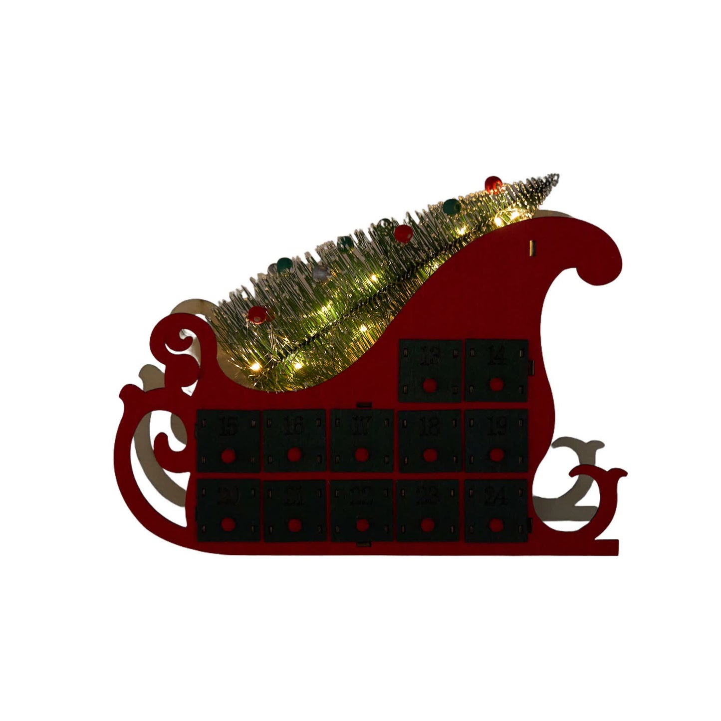 Brighthowl Christmas Countdown Advent Calendar Gift Box Decor