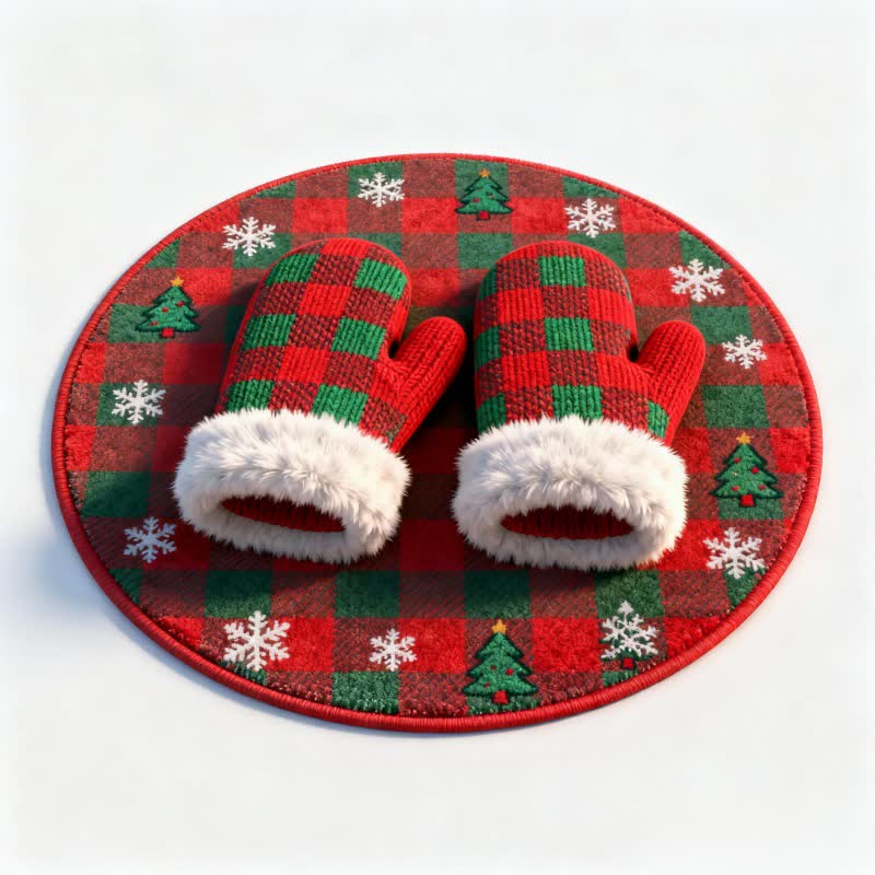 Brighthowl Christmas Stocking 3D Effect Rug