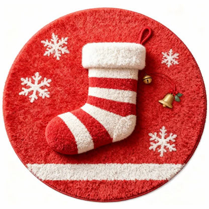 Brighthowl Christmas Stocking 3D Effect Rug