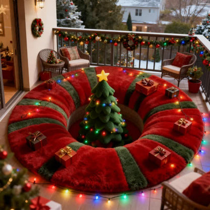 Brighthowl Christmas Tree 3D Effect Rug