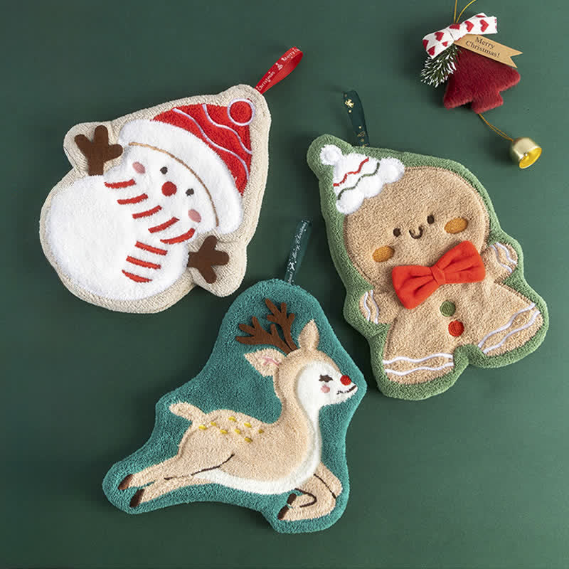 Brighthowl Christmas Ultra-Soft & Absorbent Hand Towels