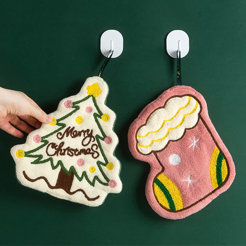 Brighthowl Christmas Cartoon Quick-Dry Hand Towels