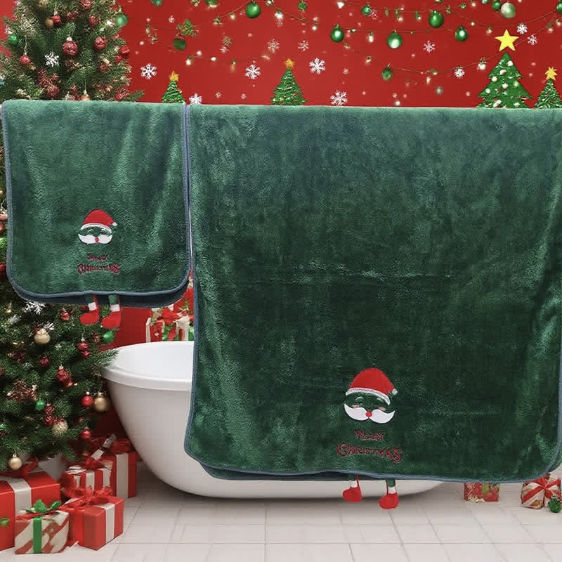 Brighthowl Christmas Holiday Gift Towels with Dangling Legs